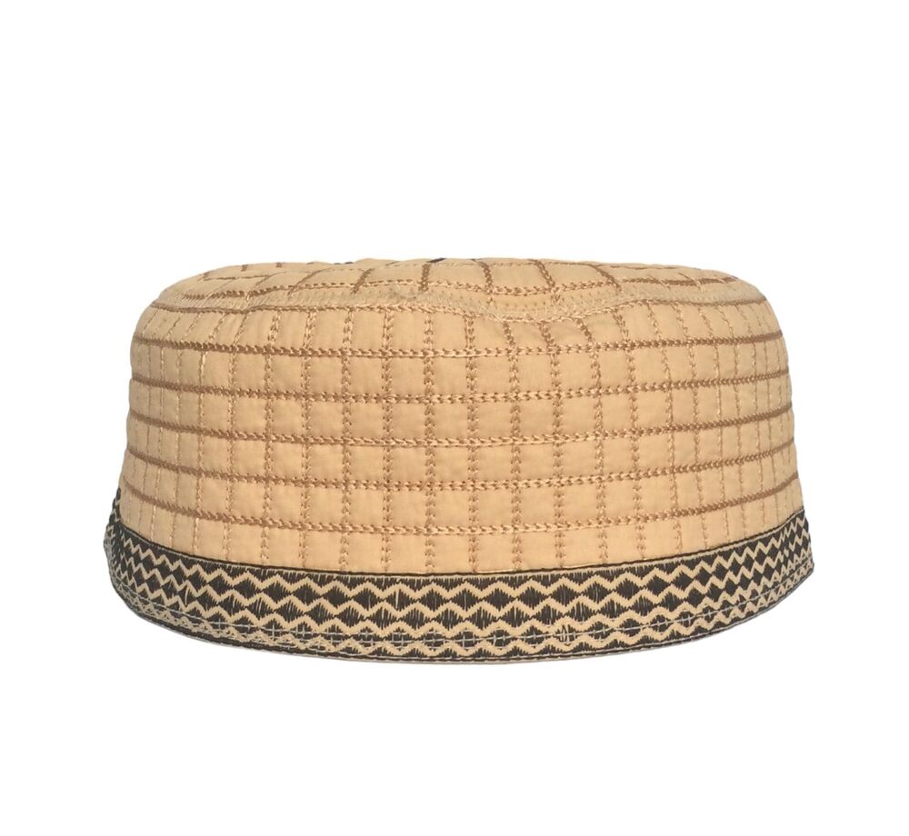 1041 Unisex Kufi Muslim Prayer Cap Ramadaan Caps Eid Handmade Kufis Namaz